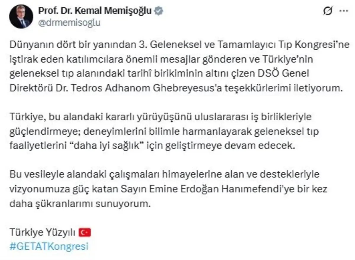 geleneksel tip kongresinde dsoye tesekkur ll1BDxeD