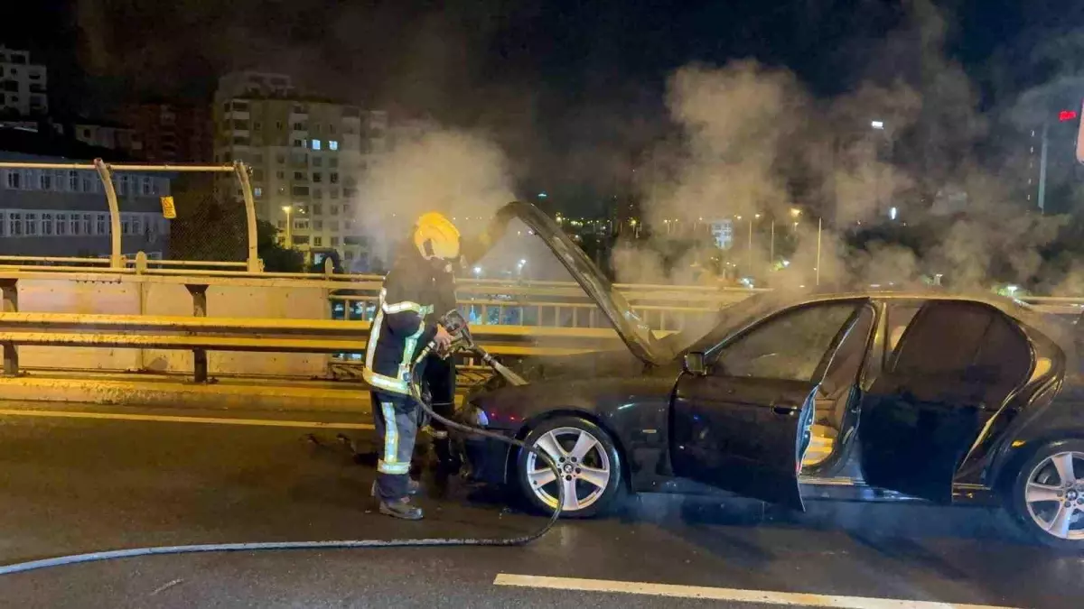 kayseride ust gecitte otomobil yangini Ikc78qTJ